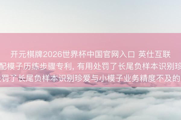 开元棋牌2026世界杯中国官网入口 英仕互联苦求轻量化东谈主岗匹配模子历练步骤专利， 有用处罚了长尾负样本识别珍爱与小模子业务精度不及的问题
